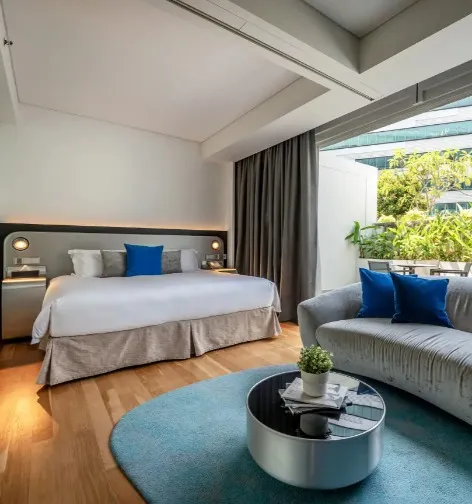 Interior of Executive Terrace at Dorsett Changi City Singapore.