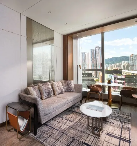 Executive Suite interior at Dorsett Kai Tak Hotel, Hong Kong with modern décor