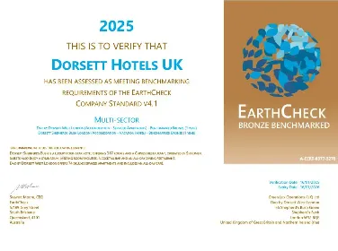 EarthCheck Bronze Benchmarked